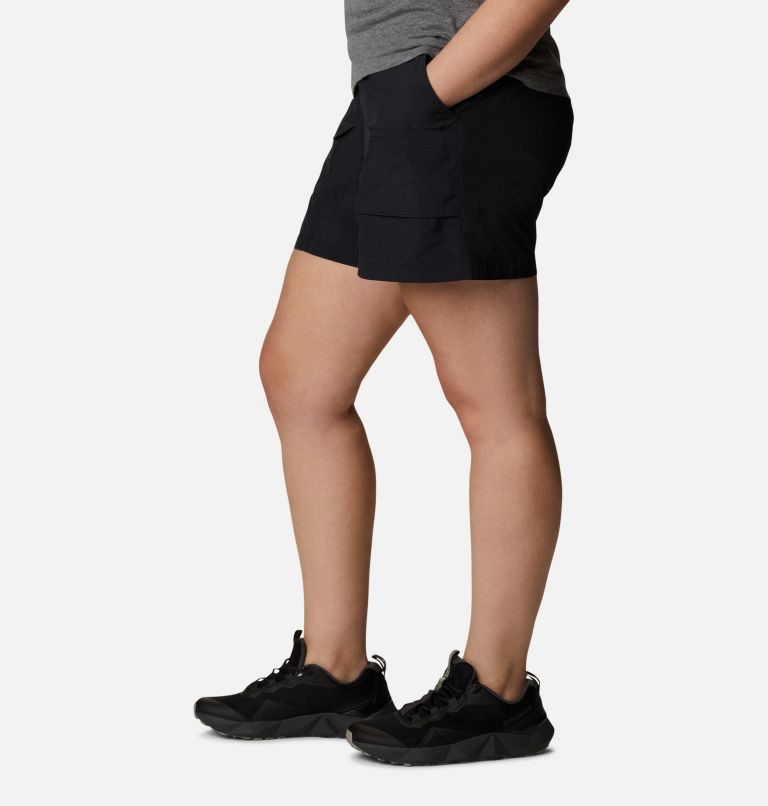 Women's Columbia Summerdry Cargo Shorts Black | Plus Size CA-I30LC